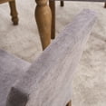 thumbnail image 2 of YOUNIKE Linen Fabric Dining Chairs Set of 2, Mid-Century Modern Parsons Kitchen Chairs 18.9"H with Solid Wood Legs, Gray, 2 of 18
