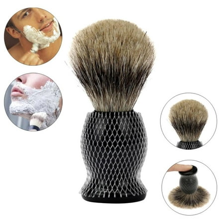 Black Badger Shaving Brush with Resin Handle Soft Hair Men's Shaving