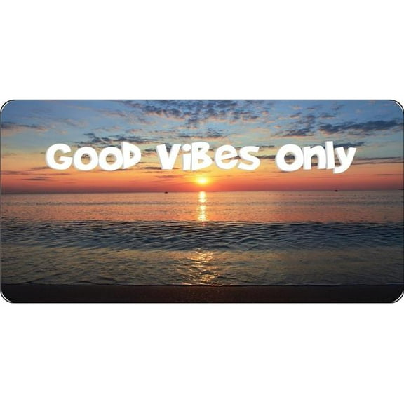 Good Vibes Only #2 Photo License Plate