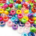 thumbnail image 4 of U8MO 10pcs Handmade UV Resin Beads for DIY Jewelry Making with Large Hole 8*14mm-Rose red, 4 of 9