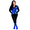 Blue, variant on Akmipoem 2 Piece Tracksuit Women Graphic Hoodie Jacket Sweatsuit Outerwear Outfits Jogger Set