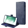 thumbnail image 1 of Samsung Galaxy S22 Plus Navy Blue Genuine SupRShield Wallet Leather Flip Stand Magnetic Case Cover, 1 of 2