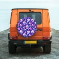 thumbnail image 6 of Sikiie colorful mushroom Skull rainbow PVC Leather Spare Tire Wheel Cover Spare Tire Cover, for Car Truck SUV Camper Trailer Universal Fit(14-17in)-16 inch, 6 of 6