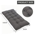thumbnail image 2 of Eurhowing Thick Outdoor Bench Cushion, 52"x20"x4" Waterproof Fade-Resistant Porch Swing Cushions with Ties, High-Density Patio Garden Furniture Cushion, Dark Gray, 2 of 8