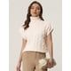 thumbnail image 2 of Chaleco de Cuello Alto para Mujer Chaleco sin Mangas Jersey de Punto de Color Sólido Suéter Informal Albaricoque XL, 2 of 6