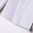 thumbnail image 4 of pstuiky camisas de manga larga para hombre, Camisa tipo cárdigan de manga larga con solapa y botones de color liso para hombre camisetas de hombre xl, 4 of 9