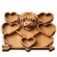 thumbnail image 2 of Cute Cow Charcuterie Board Wooden Serving Platter Kitchen Utensils Gadgets, 2 of 6
