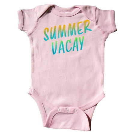 

Inktastic Summer Vacay- vacation time in orange and blue Gift Baby Boy or Baby Girl Bodysuit