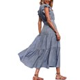 thumbnail image 4 of Txlixc Vestido de mujer sin mangas con pliegues casuales Txlixc moda, 4 of 6