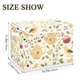 thumbnail image 5 of Yayeee Collapsible Cube Storage Bin with Lid Fabric Closet Decorative Basket with Handles, Birds Tea Time, 5 of 7