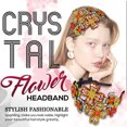 thumbnail image 1 of Diademas para mujer, diadema cuadrada con flores de cristal, accesorio para el cabello con cristales brillantes, pinza para el cabello., 1 of 3