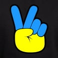 thumbnail image 3 of CafePress - Ukrainian Flag Peace Sign Ukraine Nativ Sweatshirt - Pullover Hoodie, Classic, Comfortable Hooded Sweatshirt, 3 of 4