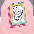 thumbnail image 3 of Golden Girls - Party Nap - Toddler And Youth Girls Raglan Graphic T-Shirt, 3 of 4