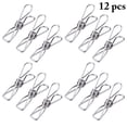 thumbnail image 2 of Wire Clothespins Portable Small: 12PCS Laundry Clips Clothesline Utility Clips, 2 of 4