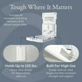 thumbnail image 3 of Foundations Classic Vertical Baby Changing Station, EZ Mount Backer Plate, 100-EV-BP, Gray, 3 of 10