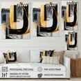 thumbnail image 4 of Designart Glam Gold And Black Expression III Canvas Wall Art, 4 of 5