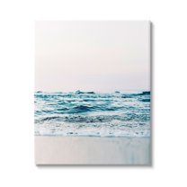 Stupell Industries Ocean Waves on Shore Nature Photography Gallery Wrapped Canvas Print Wall Art, 30 x 40
