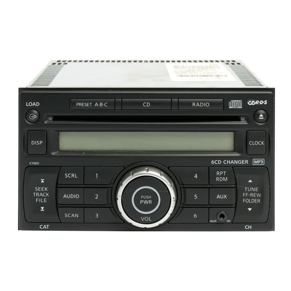 Restored 2007-09 Nissan Versa AM FM Radio 6 Disc CD Player MP3 28185EM31C Opt CY20D (Refurbished)