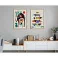 thumbnail image 7 of Kate and Laurel Sylvie Three Elephants Framed Canvas Wall Art by Rachel Lee, 23x33 Natural, Colorful Jungle Animal Art for Wall, 7 of 7