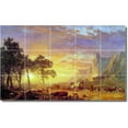 thumbnail image 1 of Ceramic Tile Mural-Albert Bierstadt Landscapes Painting 98. 40" w x 24" h using (15) 8 x 8 ceramic tiles, 1 of 3