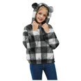thumbnail image 4 of Hoodies for Girls Youth Long Sleeve Oversized Hooded Sweatshirts Cute Trendy Plain Preppy Pullover Tops Fall Clothes,6-12 Months 12-24 Months 2t 3t 4t 5t 6t 7t 8t 9t Children Black 7-8 Years, 4 of 7