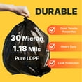 thumbnail image 4 of Bagtron 45 Gallon Trash Bags, 30 Micron, 40" x 46" Large, Black, 100 Count, 4 of 6
