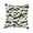 Zebra, variant on 18 x 18 in. Torino Madrid Pillow - Black