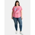 thumbnail image 5 of Terra & Sky Women's Plus Size David Bowie Bolt Graphic Tee, Sizes 0X-5X, 5 of 5