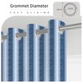 thumbnail image 2 of Aofoto Blue Plaid Blackout Curtains Thermal Insulated Curtain for Bedroom Living Room Darkening Window Drapes with Grommet, 42"Wx63"L, 2 Panels, 2 of 6