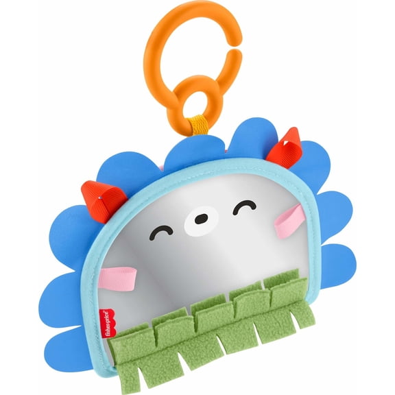 Fisher-Price Prop N Go Portable Mirror Baby Tummy Time Sensory Activity Toy for Newborns