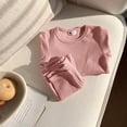 thumbnail image 5 of Girls' Set Baby Warm And Winter Solid Color Home Clothes Underwear Set Boys' And Girls' 1T 2T 3T 4T 5T 6T 7T Gift Set 6-12 Months, 5 of 7