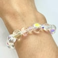 thumbnail image 5 of US Handmade Mermaid Soap Bubbles Rainbow Iridescent Bead Shine Elastic Bracelet, 5 of 5