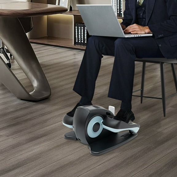 Under Desk Elliptical Trainer Machine Compact Elliptical Machine w/Remote & LCD for Homes, Hospitals