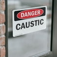 thumbnail image 4 of (2 Pack) Caustic OSHA Danger Sign 10 Inch X 7 Inch Vinyl Label Decal Sticker Weather Resistant, UV Protected for Workplace, Business, and Construction Site, Made in the USA, 4 of 7