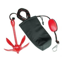 Kwik Tek A-2 Complete Folding Anchor System 4-Fluke Boat Personal Water Craft