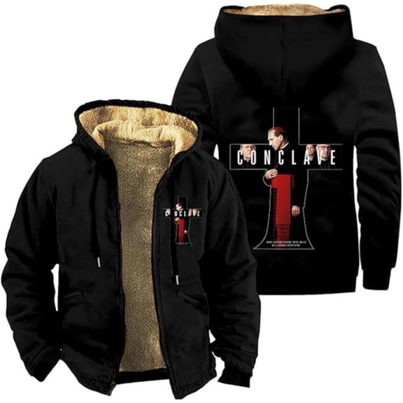 Conclave Movie Zipper Hoodies Women Men Jacket Parkas Long Sleeve Casual Streetwear Coat