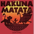 thumbnail image 2 of Men's Lion King Hakuna Matata Sunset Circle  Graphic Tee Red Heather 2X Large, 2 of 5