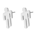 thumbnail image 1 of Unique Silver Earrings for Women by Billie Eilish One Pair Included, 1 of 5
