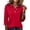 Red, variant on Yifymode Polo Shirts for Women 3/4 Sleeve Collared Cotton Golf Tees 3-Button Loose Fit Business Casual Daily Work Tops,Dark Gray L