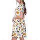 thumbnail image 2 of Disketp Dog Faces para Vestido de Manga Corta para Mujeres, Vestidos de Verano para Mujeres, Casual y Holgado para la Playa, 2 of 6