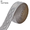 thumbnail image 2 of Chendee 18.4M Self- Wall Skirting Border 3D Diamond Wallsticker Skirting Line Decor,B1, 2 of 8