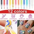 Nail Stencils for Dip Color Angle Brushes for Nails Acrylic Gel Brushes