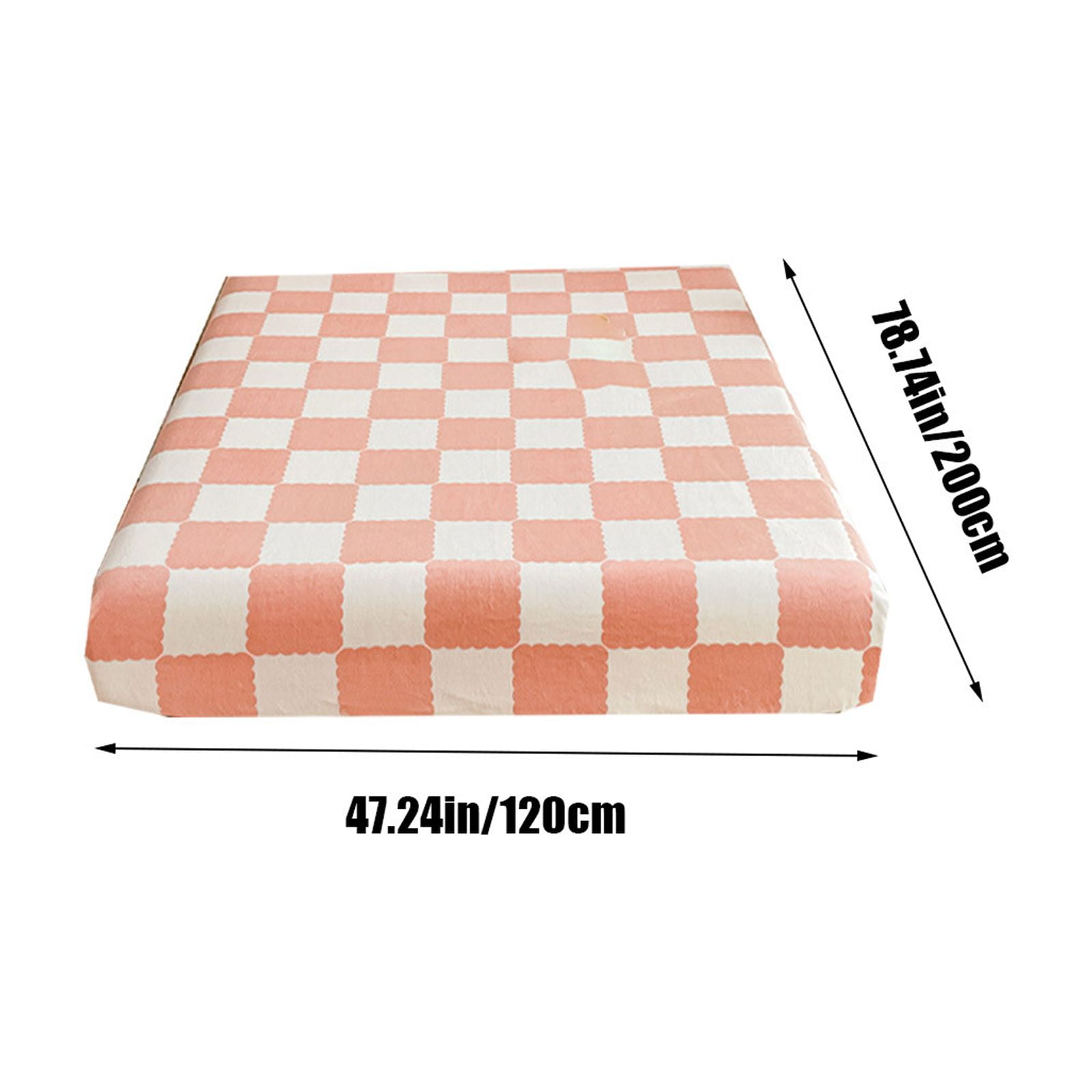 Hmgxay Fitted Sheet, Bed Mattress Protector, Cotton Quilted Cover, Non-Slip Breathable Bed Liner(47.2x78.7 Inches)