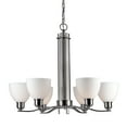 thumbnail image 2 of 2644-06-55-Forte Lighting-Ade - 6 Light Chandelier-23.5 Inches Tall and 28 Inches Wide-Brushed Nickel Finish    -Traditional Installation, 2 of 3