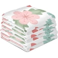 thumbnail image 4 of SKYSONIC 4 PCS Kitchen Dish & Tea Towels, Art Blossom Reusable Cloths for Cooking and Drying Dishes for Home Kitchen Cleaning, 28"x18", 4 of 7