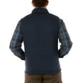 thumbnail image 2 of Men's Smith's Workwear Sherpa-Lined Sweater Fleece Vest Color: Slate Blue Heather Size: M, 2 of 4