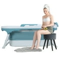thumbnail image 3 of Lanzxjv 55 inch Foldable Bathtub, Portable Bathtub for Adult, Large Collapsible Tub, Freestanding Surround Collapsible Bathtub, No Lid, Hot Bath, Ice Bath, 3 of 6