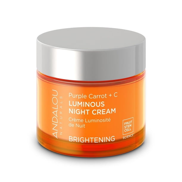 Crema de noche Andalou Natural Purple Carrot + C Luminous 50 ml