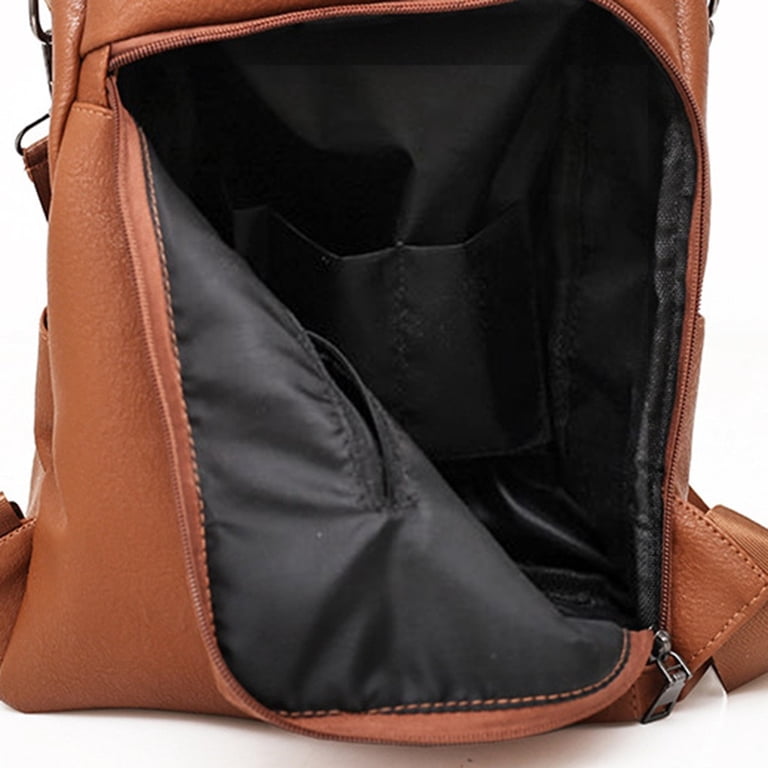 Women’s PU Leather Backpack Convertible Satchel Anti-theft Travel Work Amazon.com: RAINSMORE Convertible Backpack Purse for Women  main image 3
