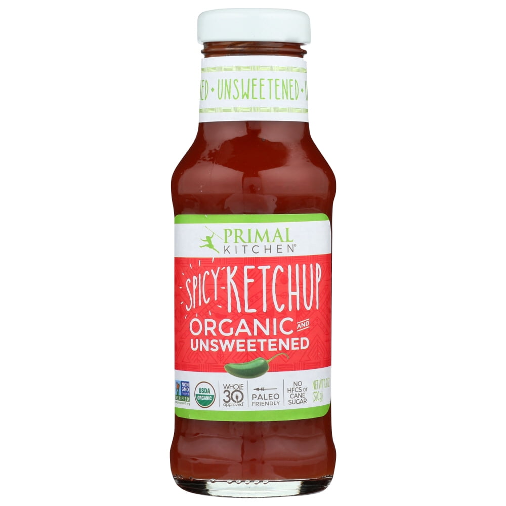 Primal Kitchen Organic and Unsweetened Spicy Ketchup, 11.3 oz Walmart
